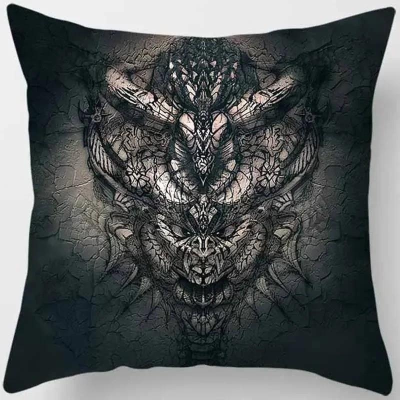 Boho Dragon  Chakra Printed Pillow Covers Pattern Cushion Cover Suitable For Sofa Bedroom Car Pillow Cover