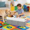Space Saving Foldable Children's Storage Box 150L Capacity Adjustable Compartments Materials Organizers