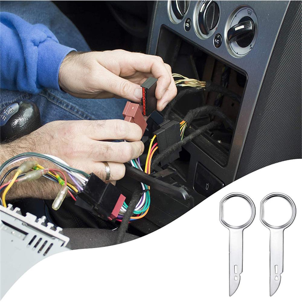 4 ks Nástroj na demontáž autorádia Klíč DIN Uvolňovací klíče Sada Pro Mercedes Benz BMW
