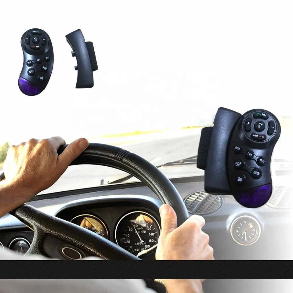 Universelle Lenkradtasten-Fernbedienung Schlüssel Tragbar für Auto-Navigation DVD Multimedia Musikplayer Android Radio
