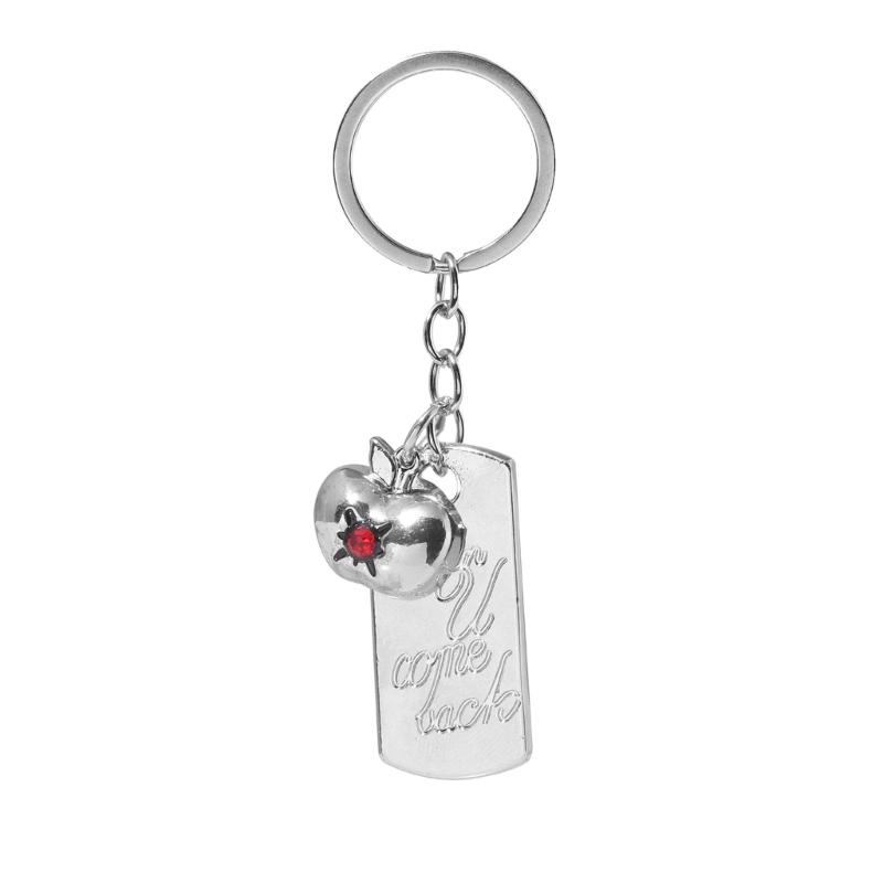 Elegant Silver Pendant Necklace With Fruit Charm For Women