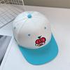 Summer Shade Outdoor Versatile Color Matching Cartoon Flat Brim Cap Woman
