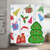 TU Shower Curtain Christmas Forest Deer Pattern Waterproof Holiday Bathroom Decor Festive Backdrop Xmas Home Decor Gift Idea