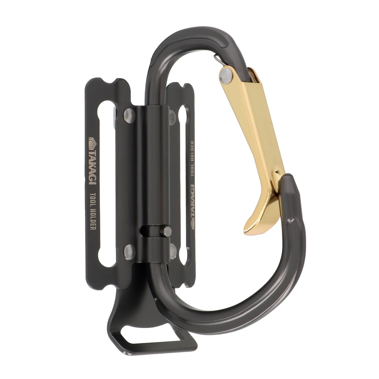 

Takagi Aluminum Folding Tool Holder - Minimizes interference during work. Smooth attachment and detachment. Lightweight aluminum construction reduces
