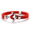Nylon Rope Anchor Bracelet Men Double Marine Wrap Hand Rope Ocean Style Male Wrist Beach Surf Accessories Outdoor Braclet