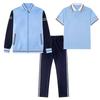 Autumn School Sportswear Set for Students: Long Sleeve Uniform for Primary, Junior High, and High School