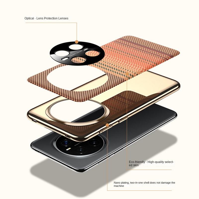 3D Color Carving Plain Leather Skin-friendly Soft Edge Case For Honor Magic 7 Pro Magic7 Camera Protection Cover