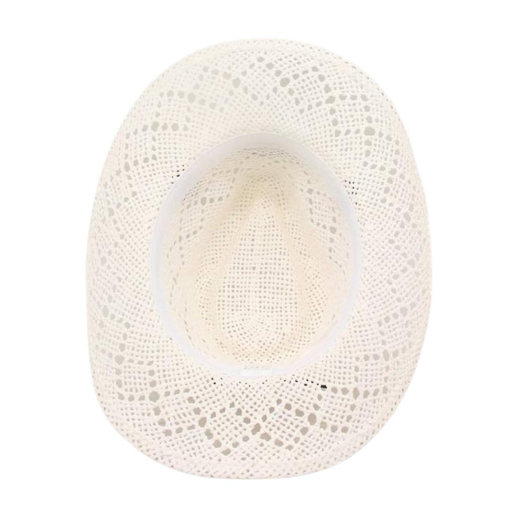 Französischer Atmungsaktiver Cooler Hut mit Verformtem Rand Premium Strand Cowboyhut Britischer Stil Zylinder