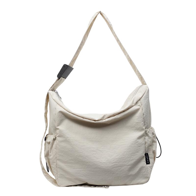 

Универсальная сумка-тоут кроссбоди большой вместимости однотонная для ежедневных поездок на работу 32x13x30 cm слоновая кость