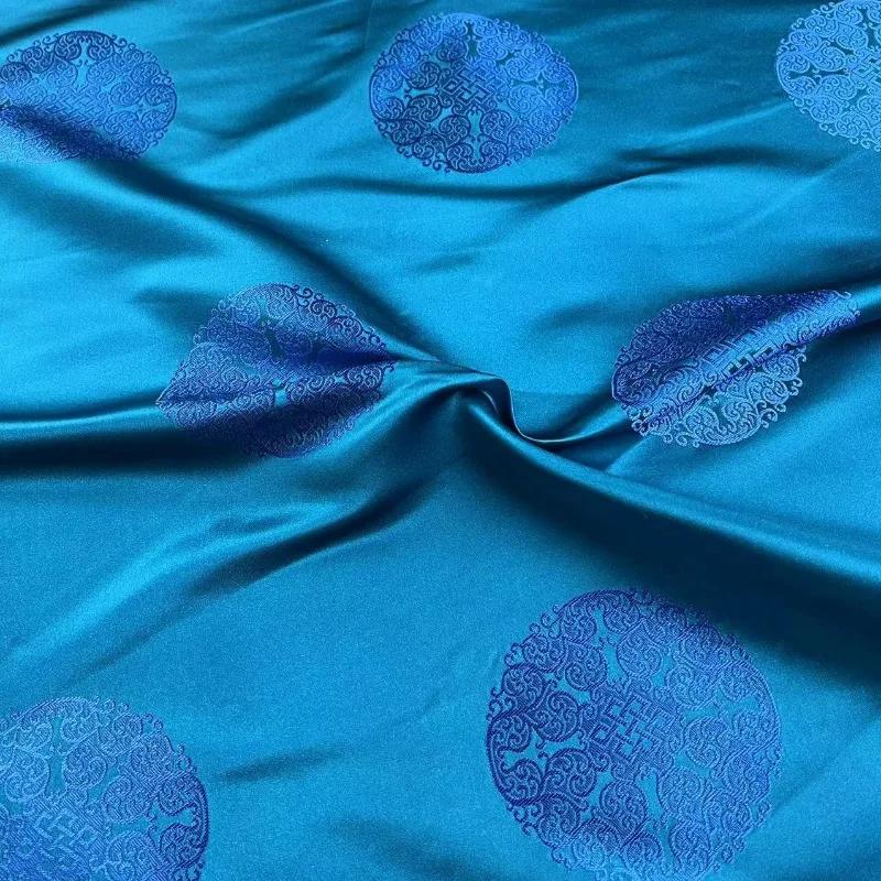 Tang-mounted Majia Mongolian Robe Jacquard Brocade Fabric Tibetan Robe Film and Video Decorative Cushion Pillow Group