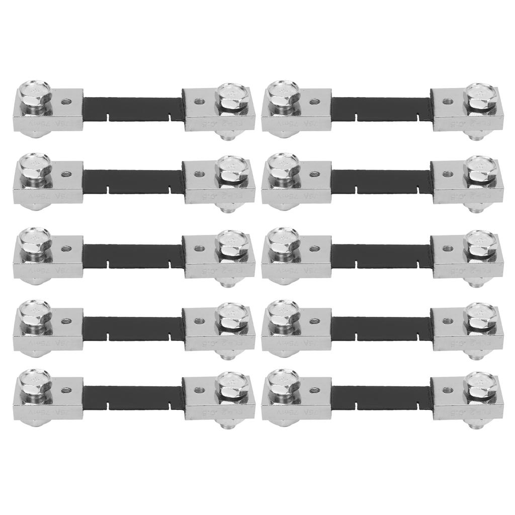 10PCS 75mV DC Current Shunt Resistor Resistance Manganese Copper Alloy for Ammeter Shunt FL?2 75A