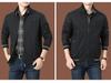 Men's Casual Cotton Jacket for Middle-Aged & Elderly - Lightweight Spring/Autumn Wear