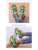 Large Size Women's Lace-Up Breathable Casual Shoes with Rainbow Sole