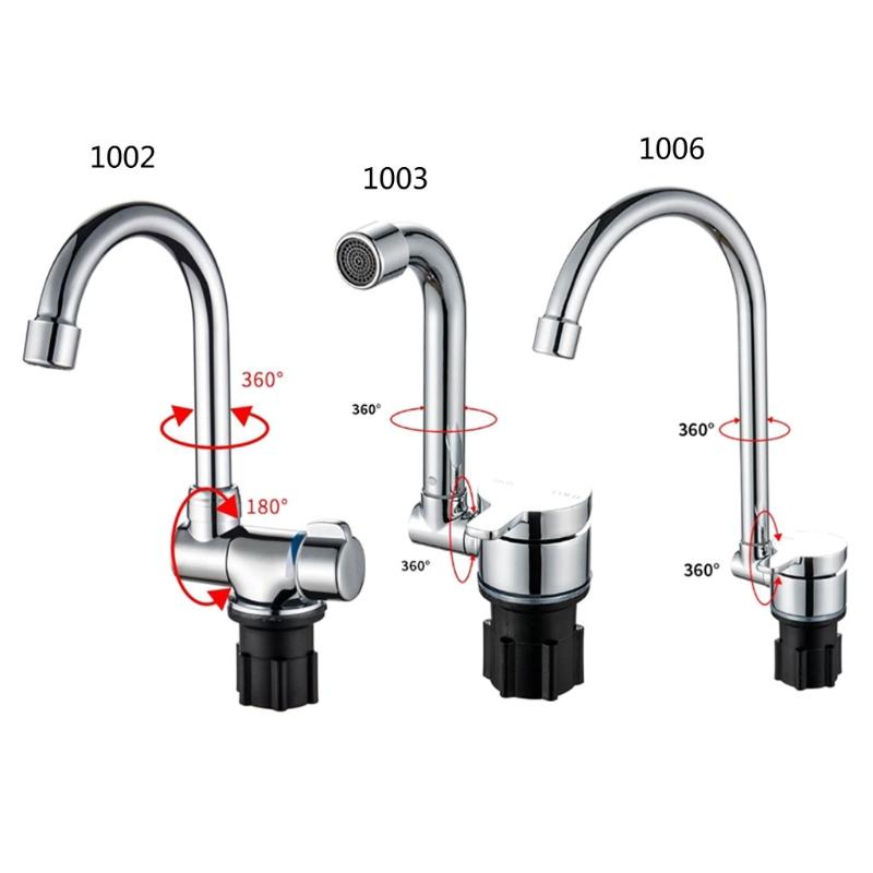1Piece Faucet High-end Folding Faucet Water Tap 360 Degree Cold Hot Water Faucet for Marine Boat Yacht