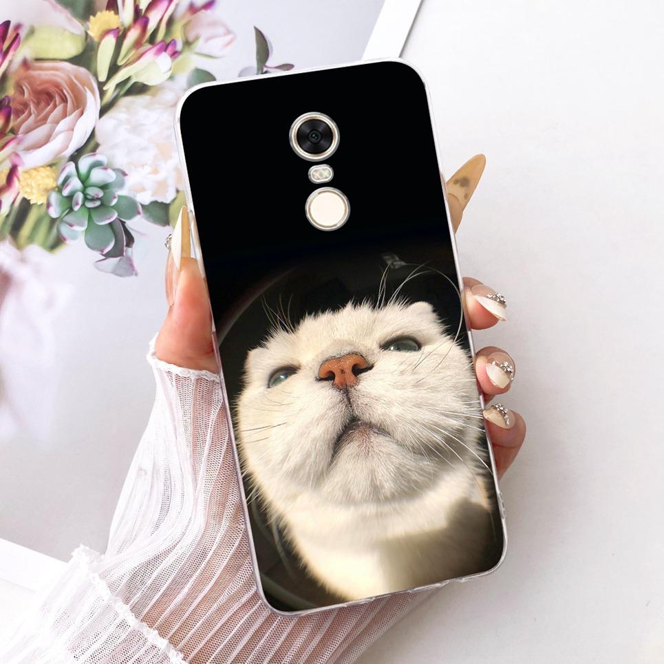 For Xiaomi Redmi 5 Plus 5Plus Redmi5 Phone Case Chinese Dragon Cute Cat Cartoon Pattern Casing Soft Clear Silicone Back Cover