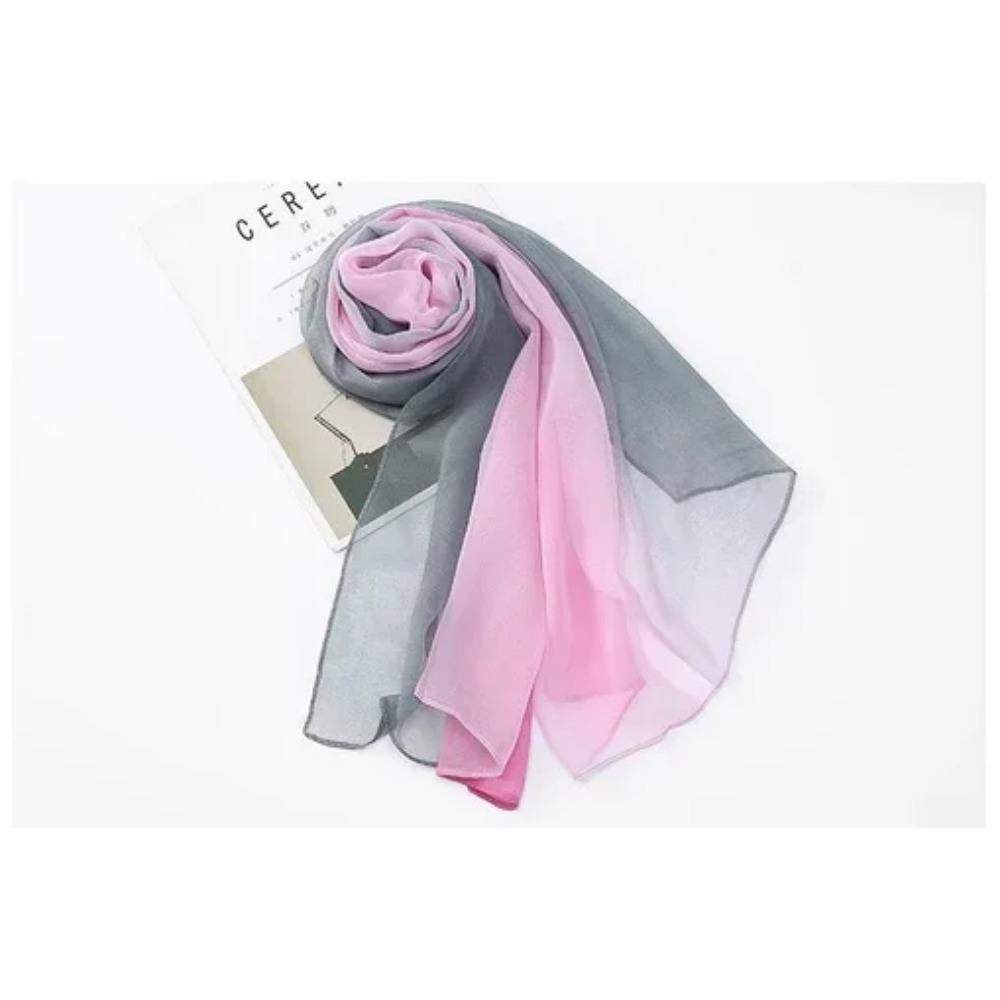 160*50cm Gradient Fashion Chiffon Scarf Women's Long Wraps and Shawls Lady Spring Autumn Scarves Bandana Hijab Stoles