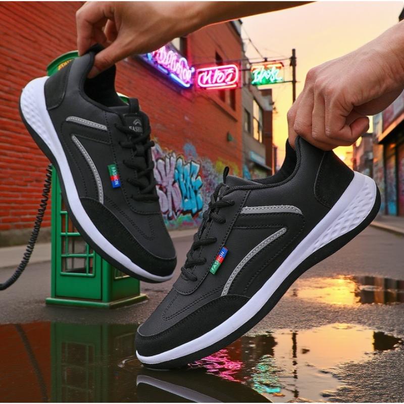 

Shoes for Man Fashion Pu Leather Trend Casual Breathable Leisure Male SneakersNon-Slip Footwear Vulcanized Shoes Tenis Masculino 39