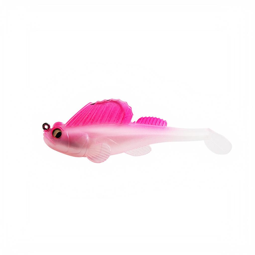 Soft Silicone Fishing Snag with Black Hook - Weighted Artificial for and Fishing
