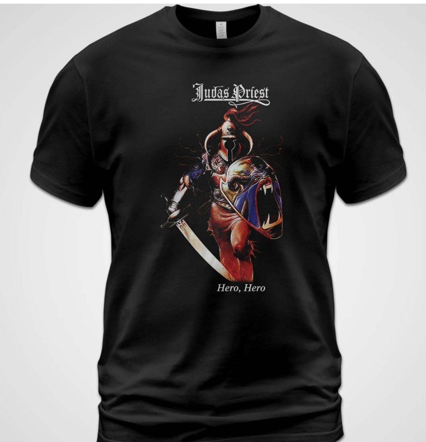 26 Cotton T-shirt Judas Priest Hero Hero Album Ian Hill Rob Halford Glenn Tipton Unisex T-Shirt M
