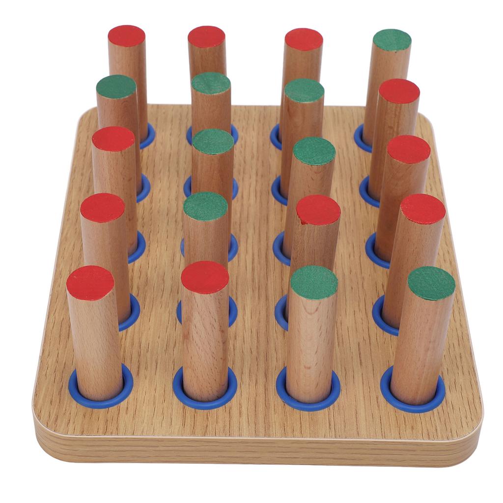 Wooden Insertion Plate Finger Dexterity Improve Fine Motor Coordination Hand Rehabilitation Peg Board Medium