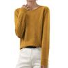 Women's And Winter Fashion Long-sleeved Basic -neck Loose Pullover Sweater Top