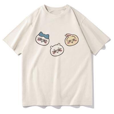 Cute Chiikawa T Shirt Unisex /Women Harajuku Aesthetic Graphic Kawaii Tshirt Unisex Japanese Anime Cartoon Oversize Cotton Tee Shirt