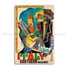 Italy Vintage Travel Poster Metal Sign Wall Mural Cinema Party Club Living Room Printed Tin Sign Poster
