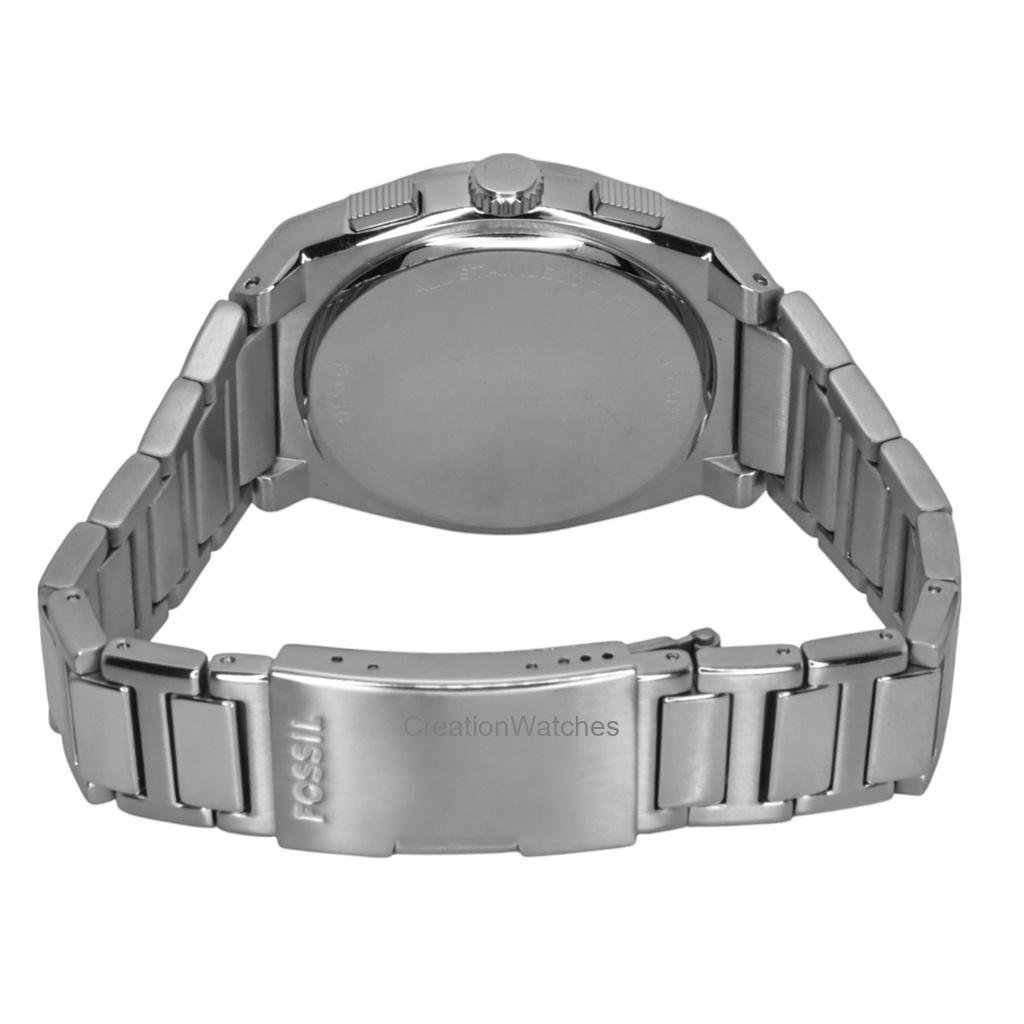 Fossil Everett Chronograph Stainless Steel Blue Dial Quartz FS6105 Men's Watch