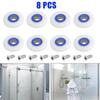 8pcs Shower Door Rollers With Screws Household Hardware Accessories 19/23/25mm Glass Door Shower Room Replacement Pulley