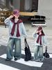 Girls' Spring & Autumn Shawl Sweatshirt Set, 2025 New Style with Fashionable Denim Wide-Leg Pants. Trendy Outfit for Big Girls.
