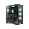 Nox Hummer Glock Argb Mid-tower Atx Tempered Glass Usb-c Black