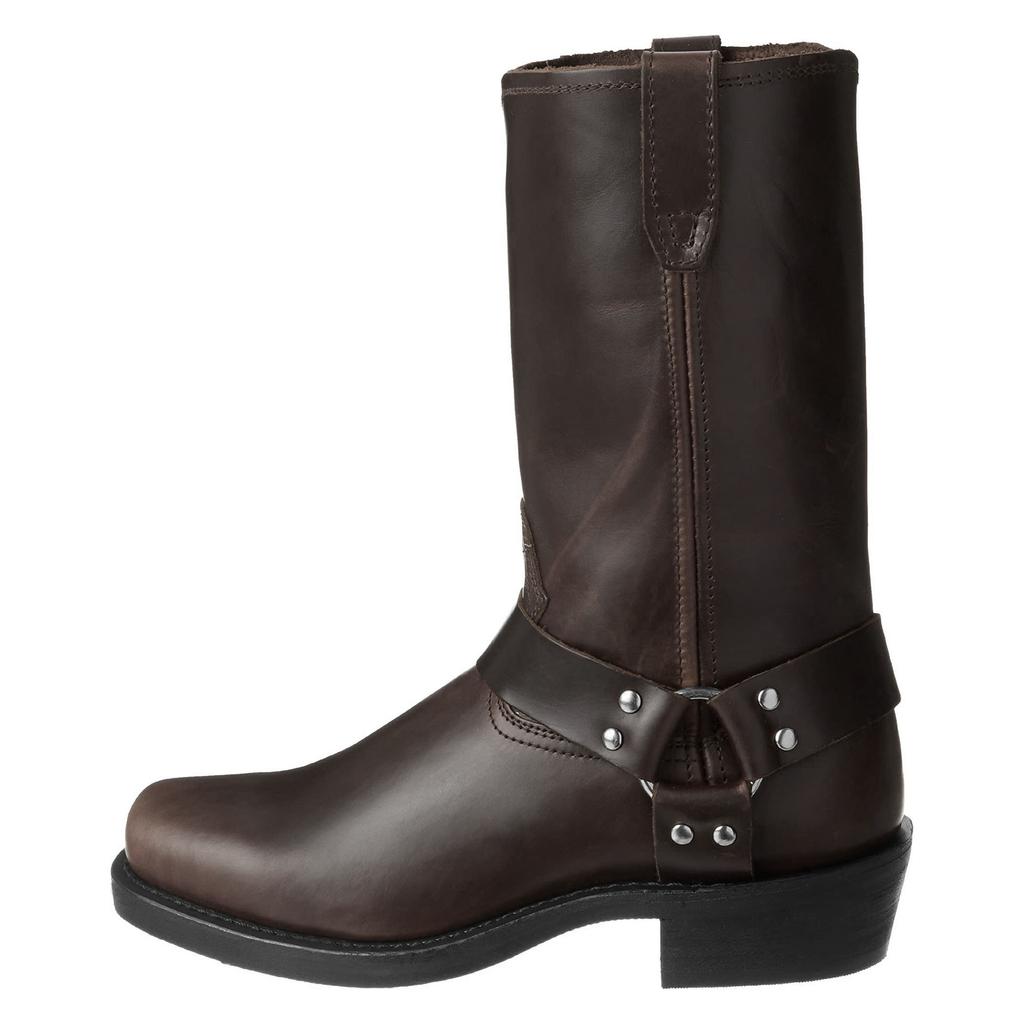 Men's Faux Leather Motorcycle Cowboy Boots