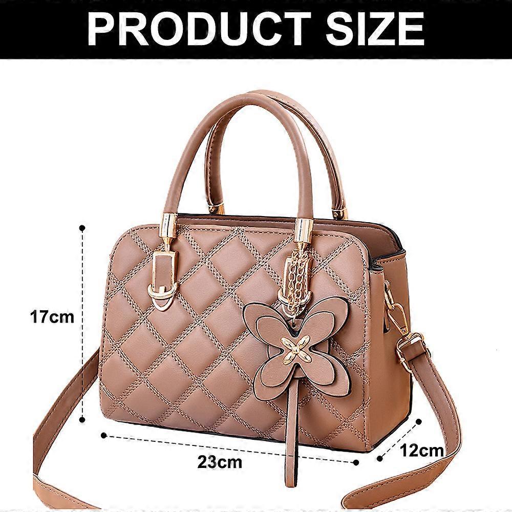 New Fashion Rhombus Portable Small Square Bag Artificial Leather Shoulder Bag Crossbody Bag