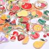 30 stuks/partij Willekeurig Gemengde Emaille Bedels Voor Sieraden Maken Benodigdheden Zon Maan Ster Fruit Dier Bedel Hanger Materialen DIY Oorbellen