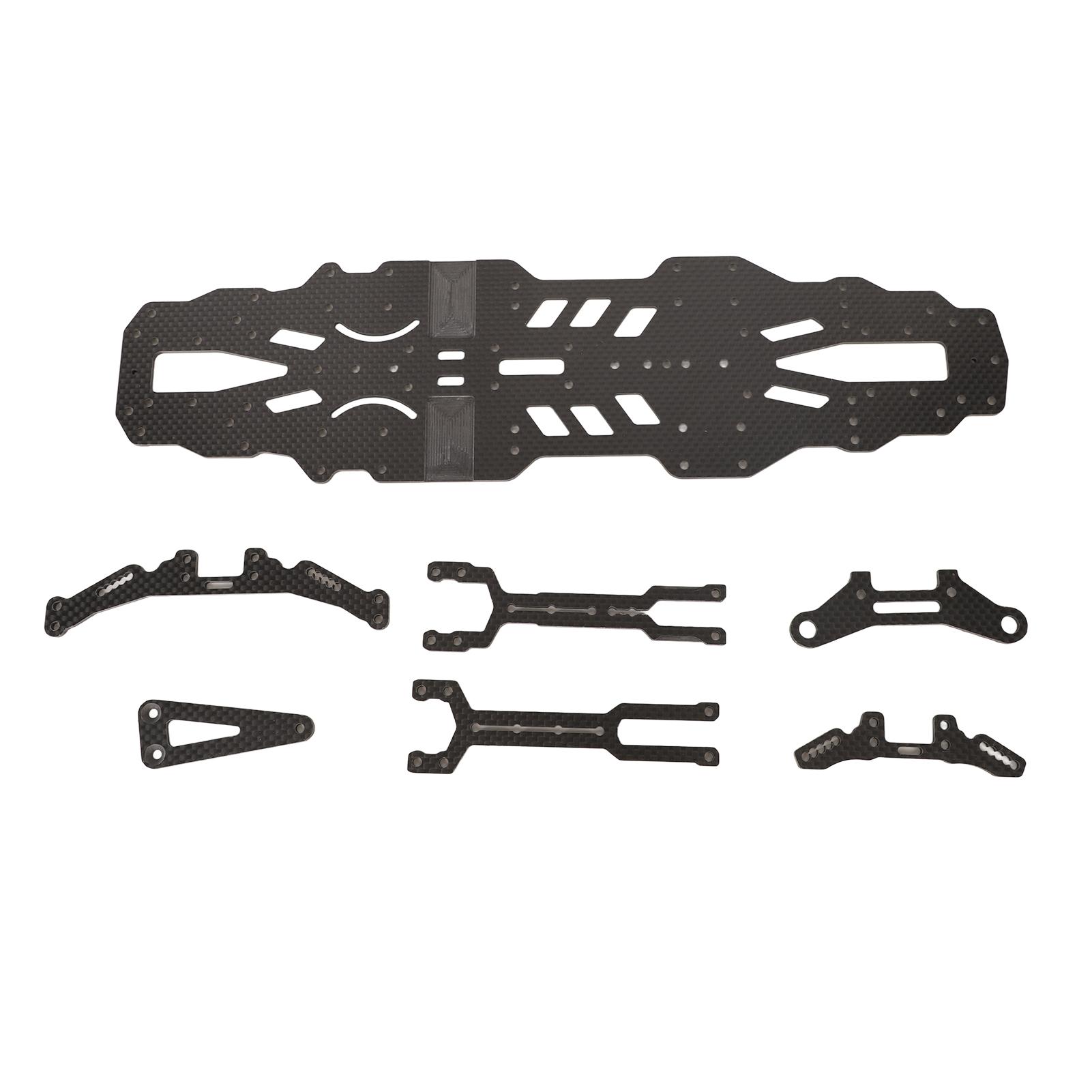 

RC Car Chassis Plate High Flexibility Carbon Fiber Chassis Plate Accessory for SNRC R3G 1:10 RC чорний