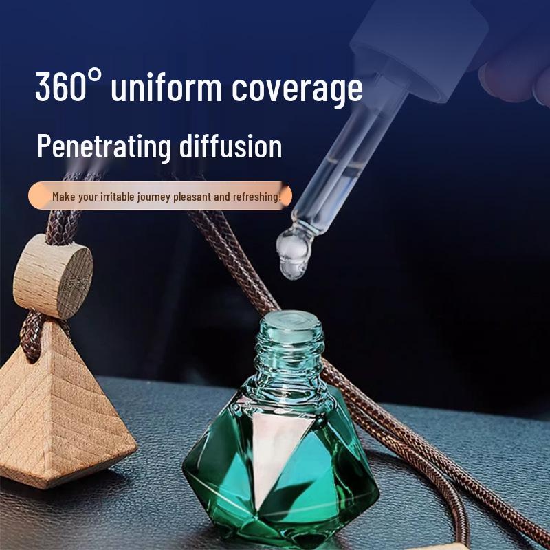 Langlong Aroma Pendant: Fresh Light Fragrance for Car and Home - Essential Oil Incense Holder