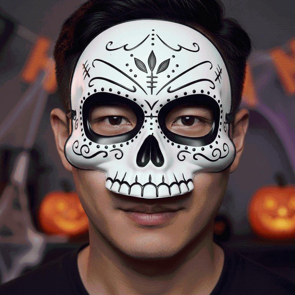 Lightweight Halloween Skull Mask Comfortable Fit Skeleton Party Prop Festival Parade