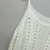 Summer Women's Knitted Beach Holiday Hollow Out Dresses Swimwear Seaside Cover Up Halter Dress