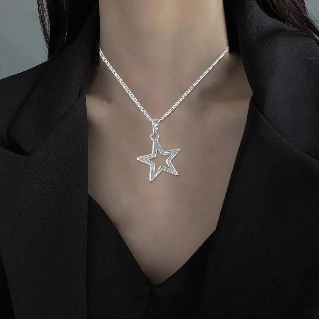 Female Trend Niche Net Red Ins Collarbone Chain Five-pointed Star Necklace