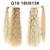 Synthetic Long Curly Clip In Hair Extensions Ponytail Hair Wig Heat-Resistant Curly Pony Tail Wig For Women