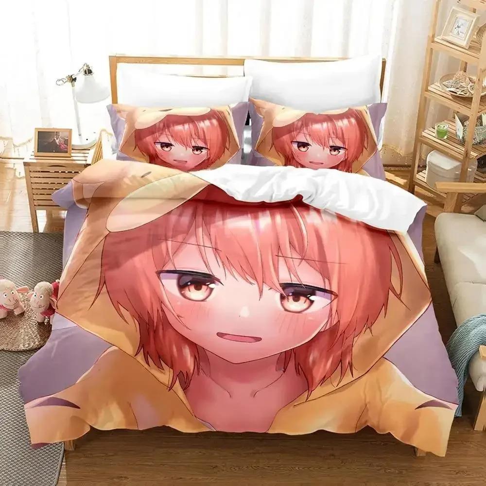 New Bloom Into You Bedding Set Single Twin Full Queen King Size Bed Set Adult Kid Bedroom Duvet Cover Sets Anime Bed Sheet Set