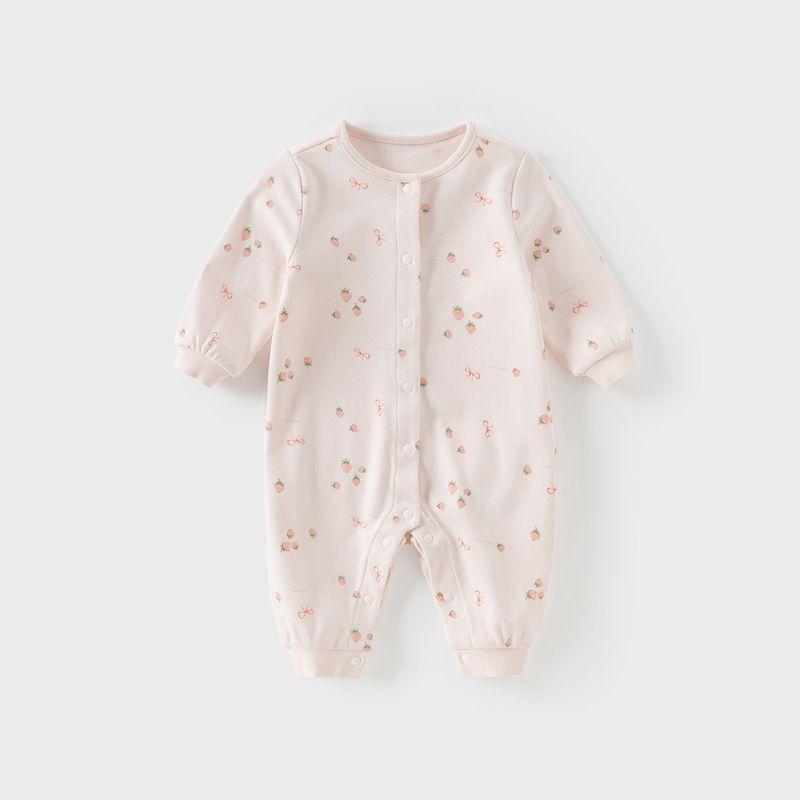 David Bella Newborn Romper 2026 New Baby Clothes Spring Outfit Baby Girl Jumpsuit Infant Pure Cotton Romper Strawberry Print [Ready Stock] 66