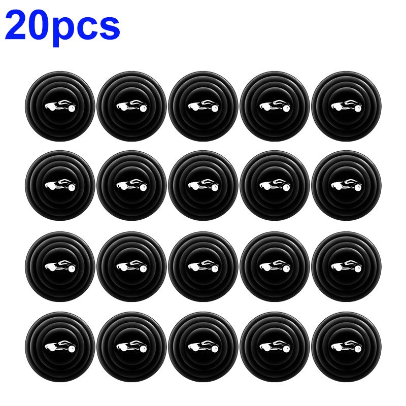 20/10pcs Universal Car Door Anti-collision Silicone Pad Black Anti-vibration Noise Reduction Buffer Cushions Auto Accessories