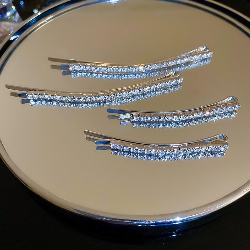 Holiday style retro silver diamond-encrusted wind fringed hair accessories ethnic style bangs hairpin BB clip headgear travel