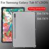 Tablet-Hülle für Samsung Galaxy Tab S7 2020 11" Silikon-Softshell TPU Airbag-Abdeckung Transparenter Schutz für SM-T870 SM-T875