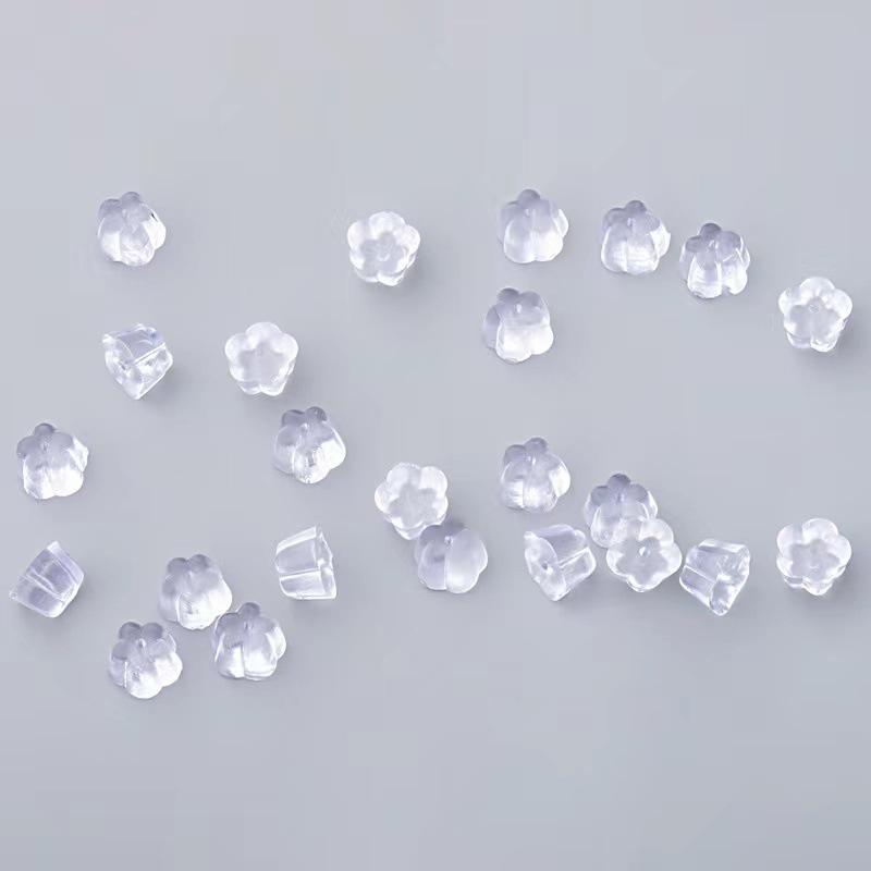 

Прозрачные силиконовые гипоаллергенные беруши с кожаными заклепками и резиновыми пряжками, препятствующими падению 100 Pieces Package