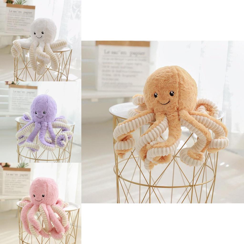 Adorable 15.7'' Octopus Plush Stuffed Toy Pillow For Kids And Home Decor