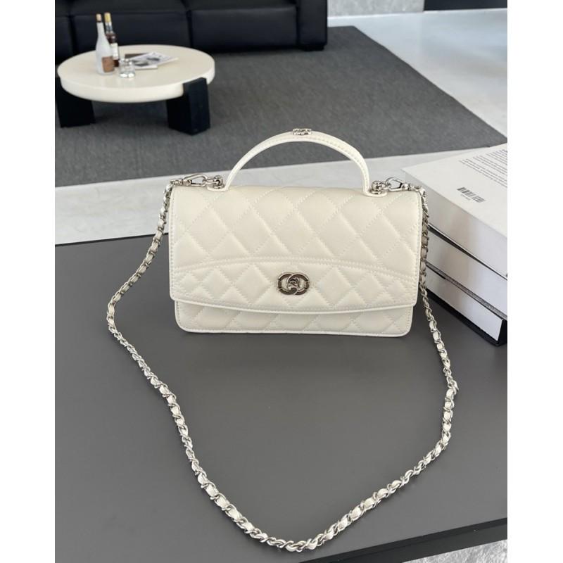 Xiaoxiangfeng Grid Chain Bag New Women's Fragrant Grandmother Handbag Fashionable Versatile Shoulder Crossbody