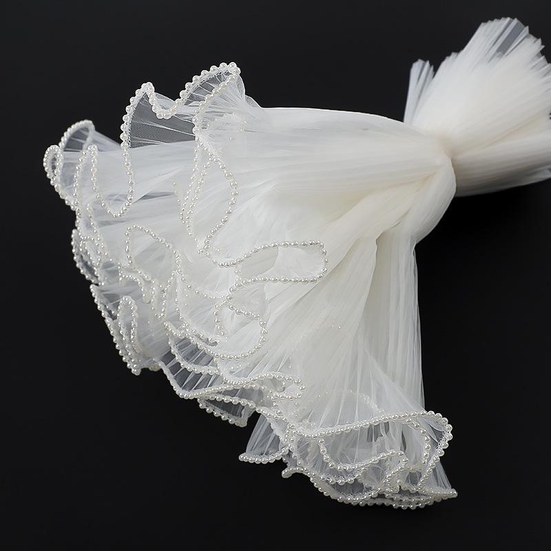 Stiefmütterchen Welle 3D Blumendeko Strauß Plissiertes Netz Gaze Wickel