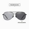 AORON Metal Frame Polarized Sunglasses for Men Classic Brand Design Anti Glare UV400 Fishing Driving Sport Photochromic Glasses